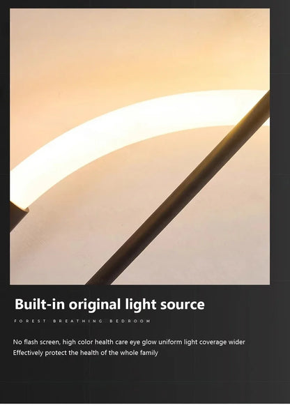 Moderne LED-Wandleuchte – Wandleuchte aus goldfarbenem Aluminium