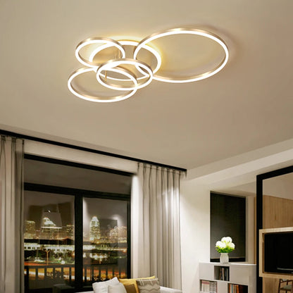 Modern LED Ceiling Chandelier - Dimmable Multi-Head Design