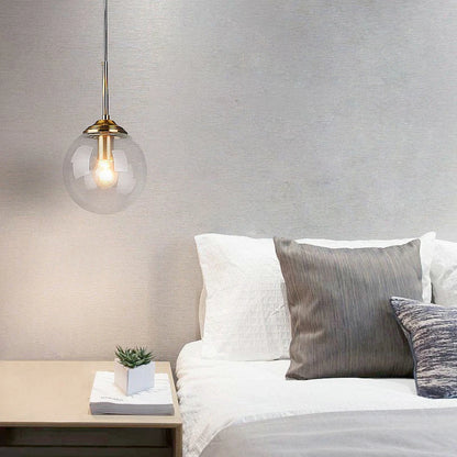 Nordic Glass Pendant Light - Modern LED Chandelier for Living & Dining Room