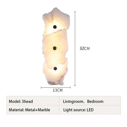 Marble & Copper LED Wall Sconce