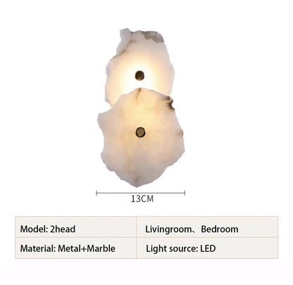 Marble & Copper LED Wall Sconce