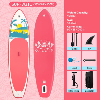 Opblaasbaar supboard met premium accessoires en draagtas