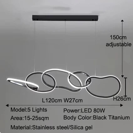 Aurelios Hanglamp – Dimbare LED – 3 t/m 6 Spots