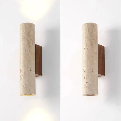 Steinwandleuchte – Wabi-Sabi-G9-Nachttischleuchte