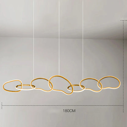 AURELIUS - Gold Ring Dining Room Pendant Light - Modern LED