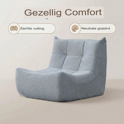 Wagrex Relax Chair – High-Density Foam Lounge Armchair, Chenille Fabric, 96x71.5x77cm