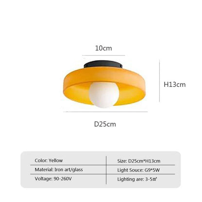 BAUHAUS Modern Glass Pendant Light - Matte Shade Hanging Lamp