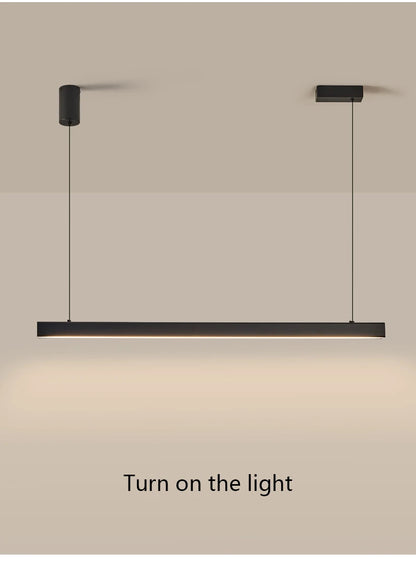 Moderner linearer LED-Kronleuchter – Minimalistische Pendelleuchte für Kücheninsel und Esszimmer