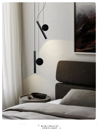 Moderne LED Hanglamp met Verstelbaar Snoer – Zwart Aluminium