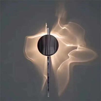 Geriffelte LED-Wandleuchte in Chrom – Warmweiß