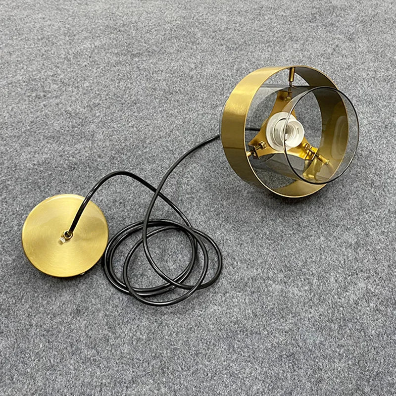 Moderne Glas-Pendelleuchte – Bernsteinfarbener Designer-Kronleuchter für Esszimmer und Küche