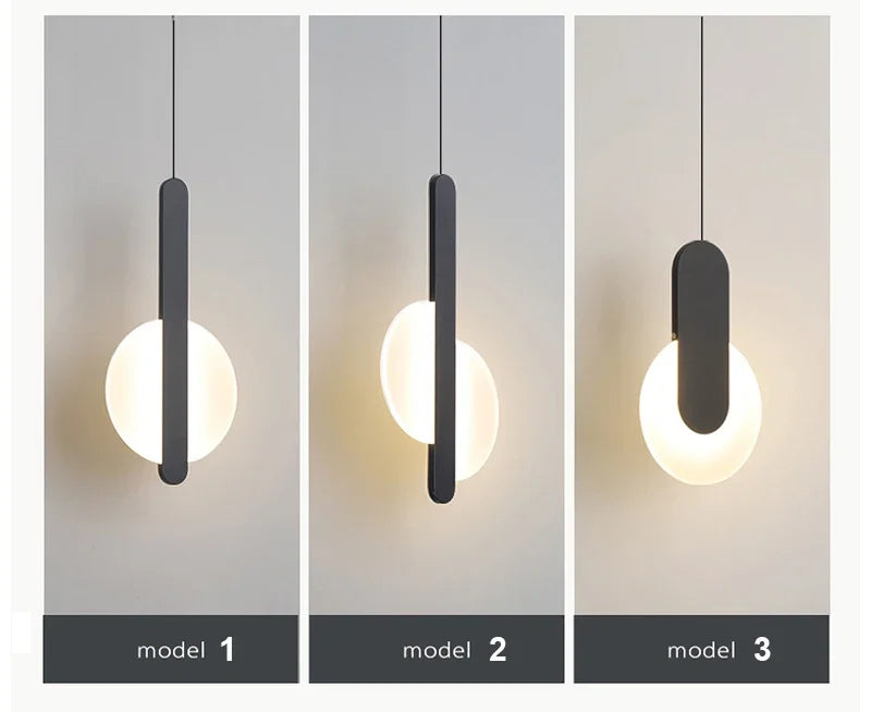 Moderne LED Hanglamp – Keuze uit 3 Stijlen | Wit of Zwart | Warm of Koud Wit