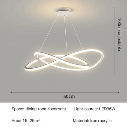 NIMBUS LED Pendant Light – Modern Dimmable Chandelier for Dining Room & Bedroom | 50–60 cm