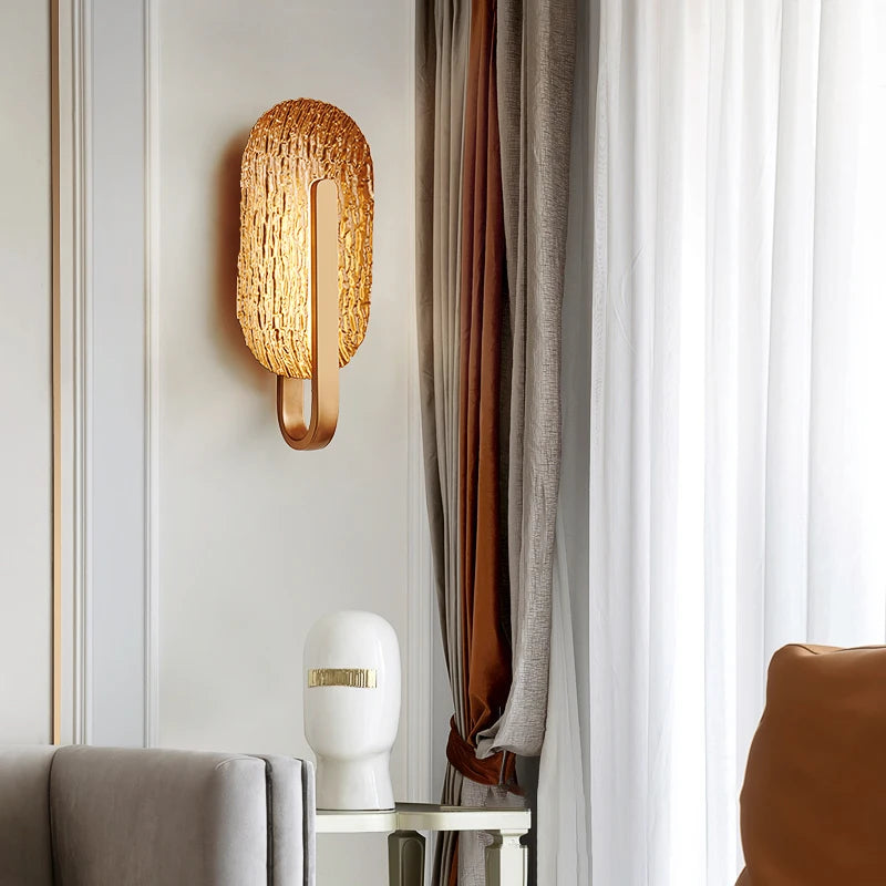 Leaf LED Wall Sconce – Art Deco Bedside Light