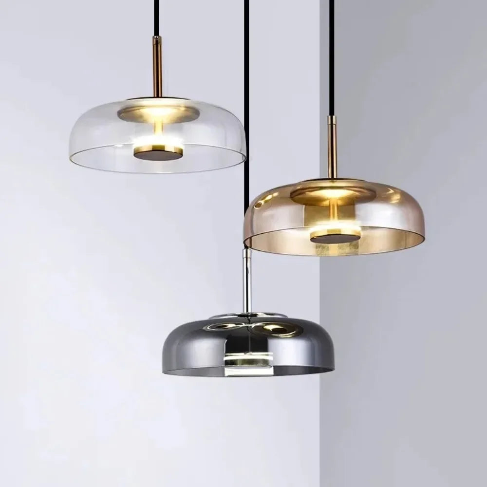 Noords Restaurant Enkele Hanglamp Eenvoudige Moderne Eetkamer Gepersonaliseerde Bedlamp Glazen Verlichting Creatieve Bar Bureaulamp