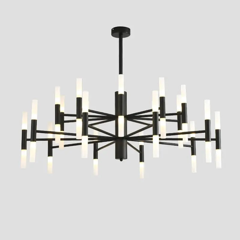 Moderne Nordic Design LED Hanglamp - G4 Kroonluchter Zwart/Goud