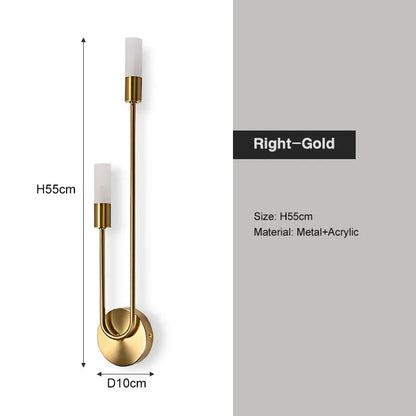 Nordic G9 Wall Sconce – Gold or Black, Left or Right