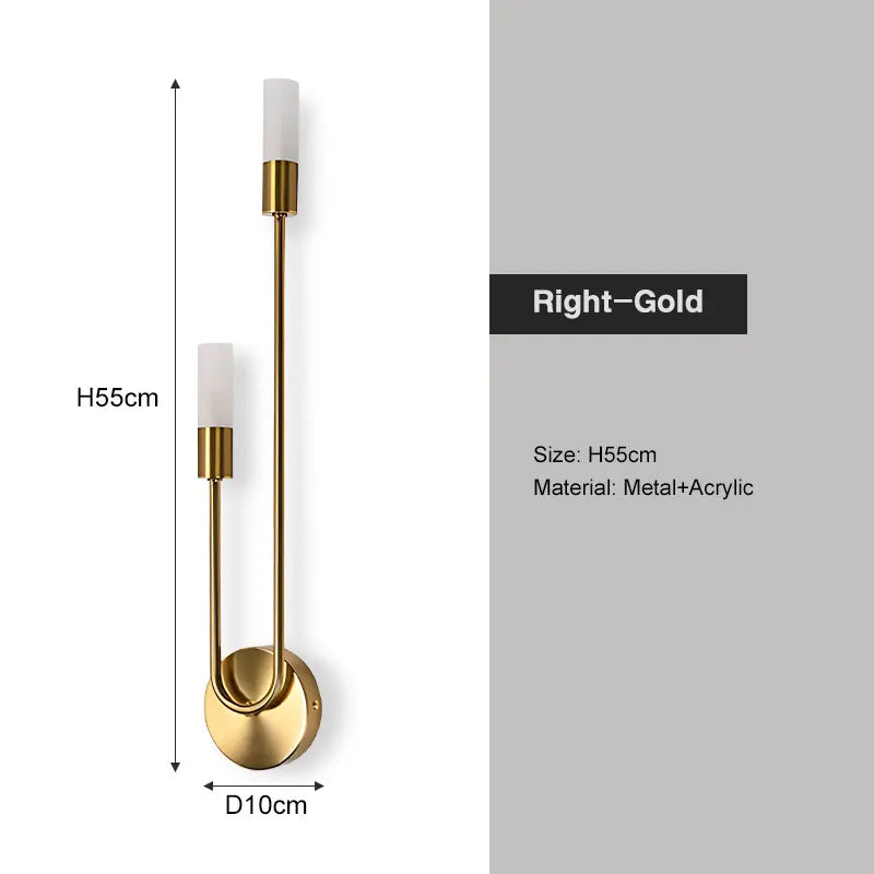 Nordic G9 Wall Sconce – Gold or Black, Left or Right