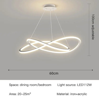 NIMBUS LED Pendant Light – Modern Dimmable Chandelier for Dining Room & Bedroom | 50–60 cm