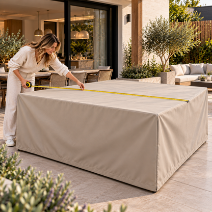 Hoezen voor tuinmeubelen - Op maat gemaakt - Offerte in 1 minuut (Beige)