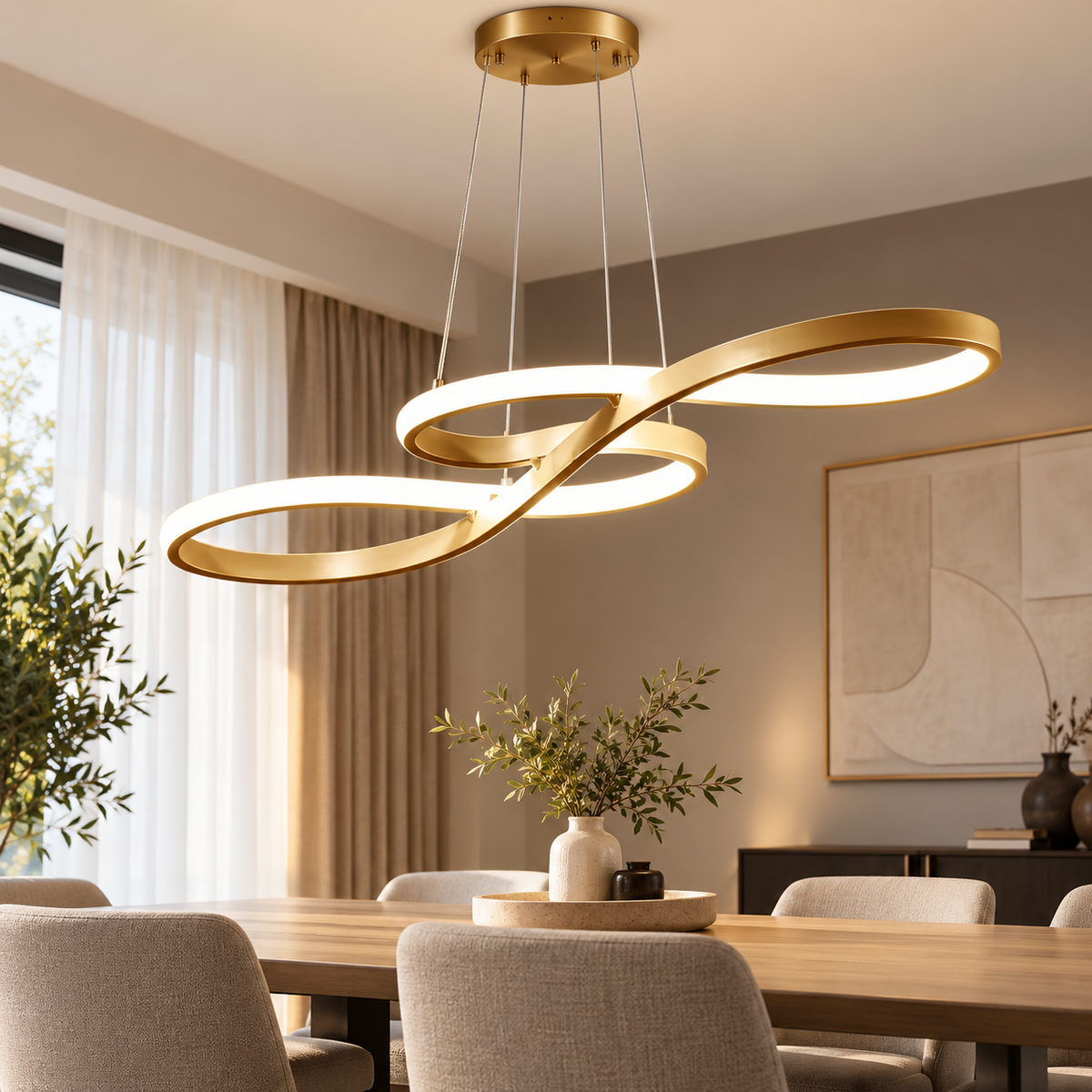 Modern LED Pendant Lamp Rings