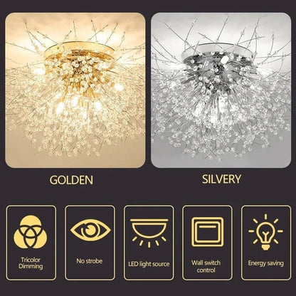 Dandelion Crystal Ceiling Light - Act Design Shop