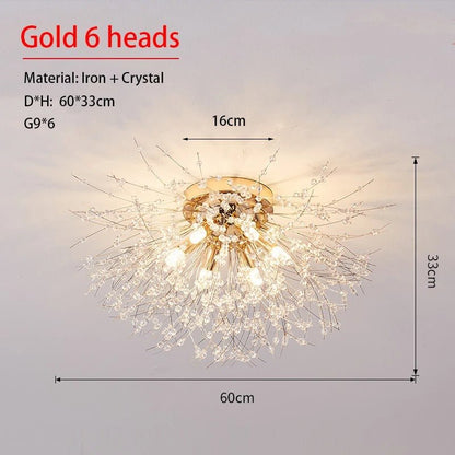 Dandelion Crystal Ceiling Light - Act Design Shop