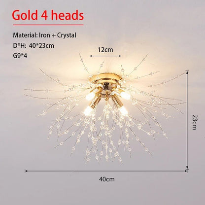 Dandelion Crystal Ceiling Light - Act Design Shop