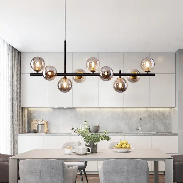 Designer LED Glass Globe Pendant Light (stock)