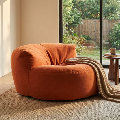 Beanbag Round Thick Velvet