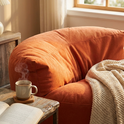 Beanbag Round Thick Velvet