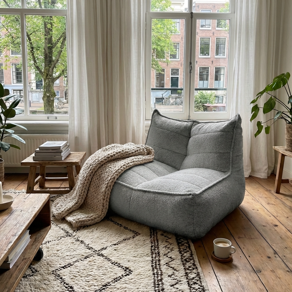 Wagrex  - Fauteuil Beanbag Modern Fabric