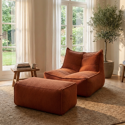 Wagrex  - Fauteuil Beanbag Modern Fabric