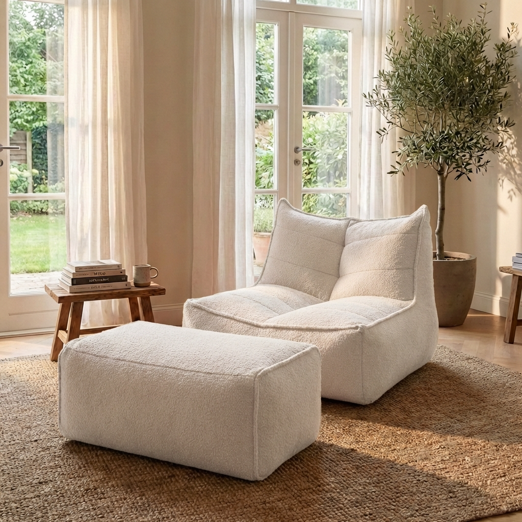 Wagrex  - Fauteuil Beanbag Modern Fabric