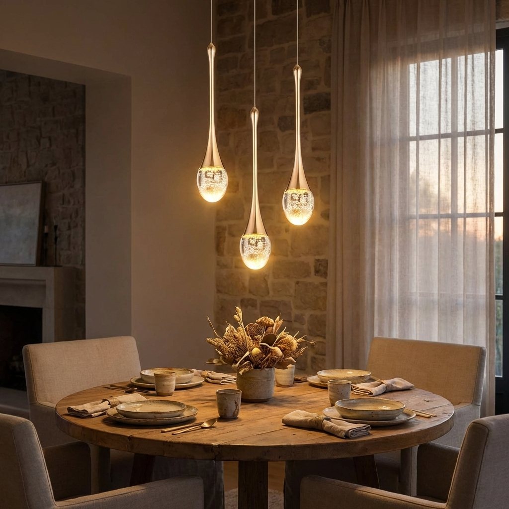 Modern Bubble Crystal Pendant Light — 1, 2 or 3 Head