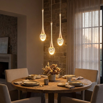 Modern Bubble Crystal Pendant Light — 1, 2 or 3 Head