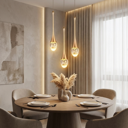 Modern Bubble Crystal Pendant Light — 1, 2 or 3 Head