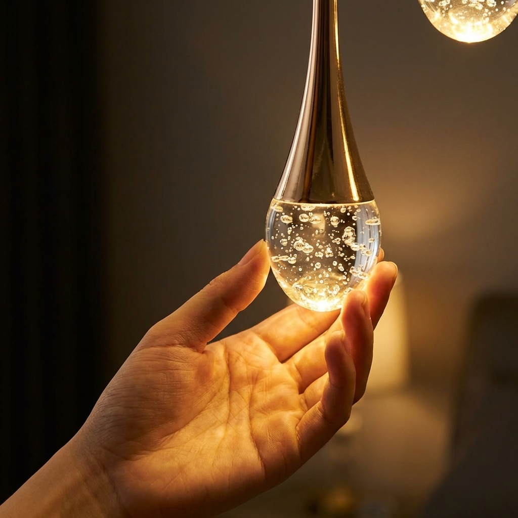 Modern Bubble Crystal Pendant Light — 1, 2 or 3 Head