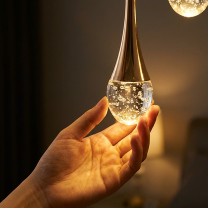 Modern Bubble Crystal Pendant Light — 1, 2 or 3 Head