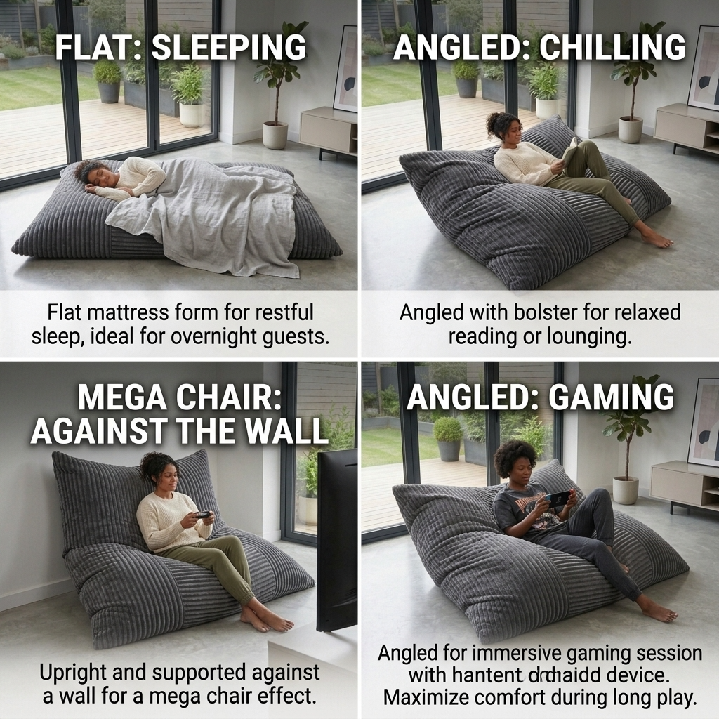 WAGREX Beanbag – Thick Soft Faux Fur