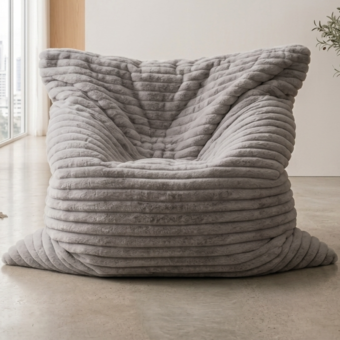 WAGREX Beanbag – Thick Soft Faux Fur