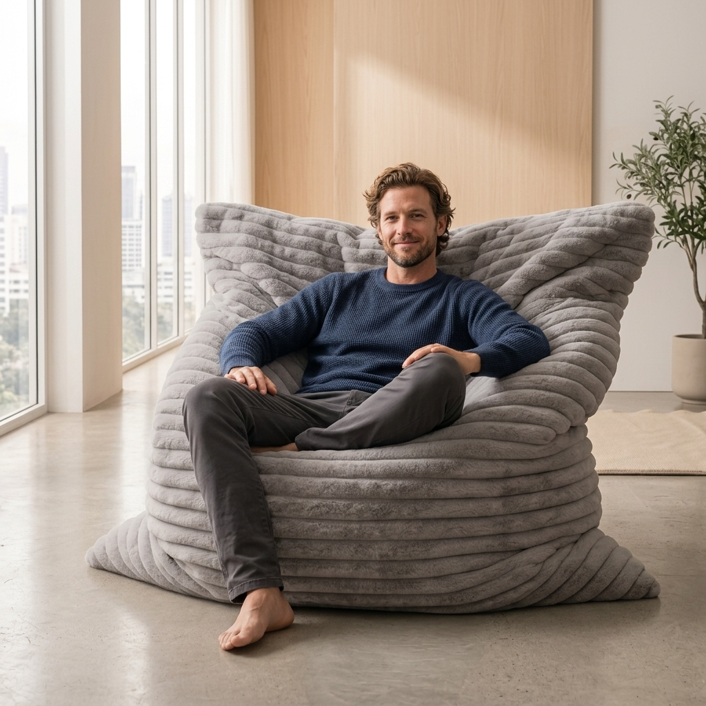 WAGREX Beanbag – Thick Soft Faux Fur