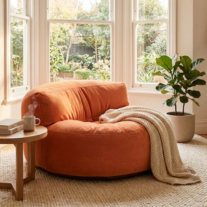 Beanbag Round Thick Velvet