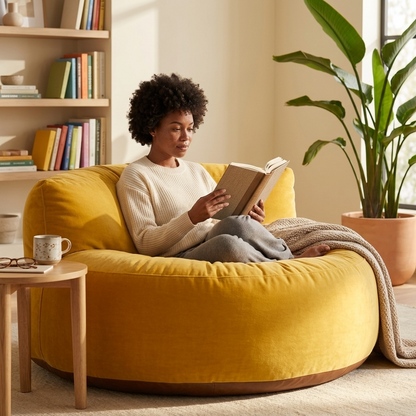Beanbag Round Thick Velvet