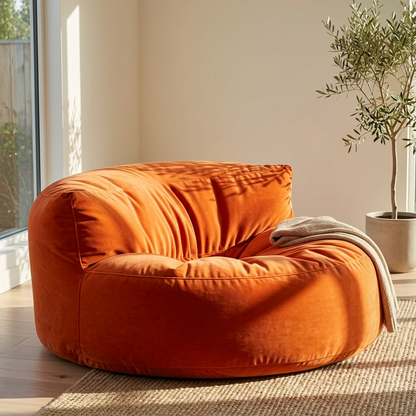Beanbag Round Thick Velvet