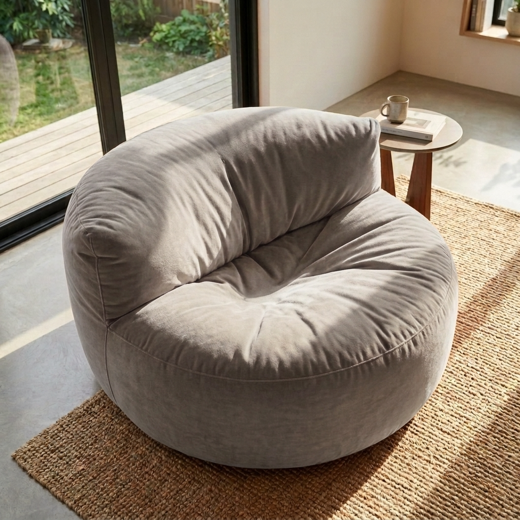 Beanbag Round Thick Velvet
