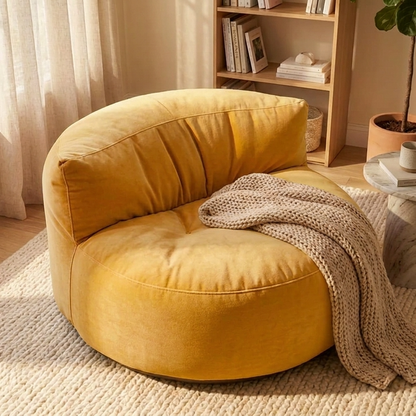 Beanbag Round Thick Velvet