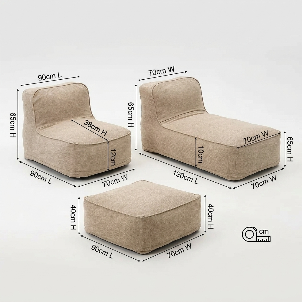 Wagrex - Outdoor beanbag Lounge set