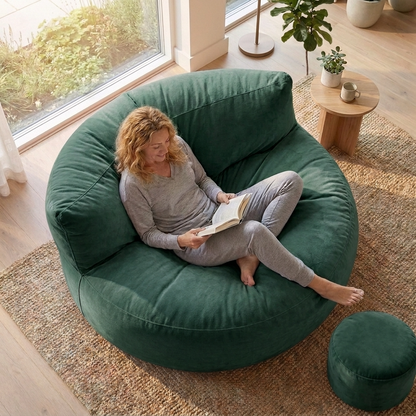Beanbag Round Thick Velvet