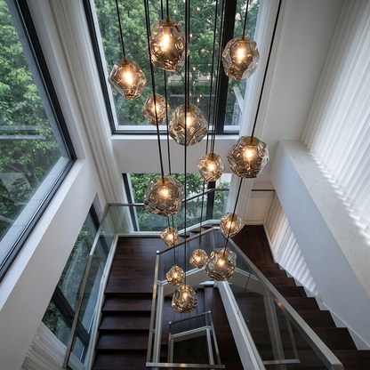 Modern Ring LED Pendant Light - Glass design